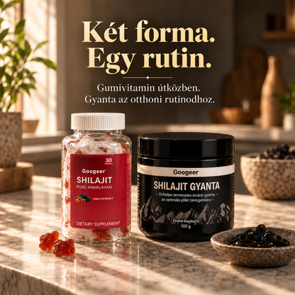 Shilajit Duó – Himalájai Gyanta + Gumivitamin