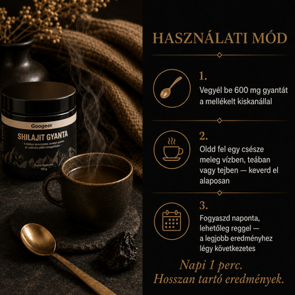 Tiszta Himalájai Shilajit Gyanta