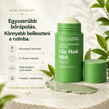 1+1 AJÁNDÉK · Zöld teás pórustisztító maszkstift