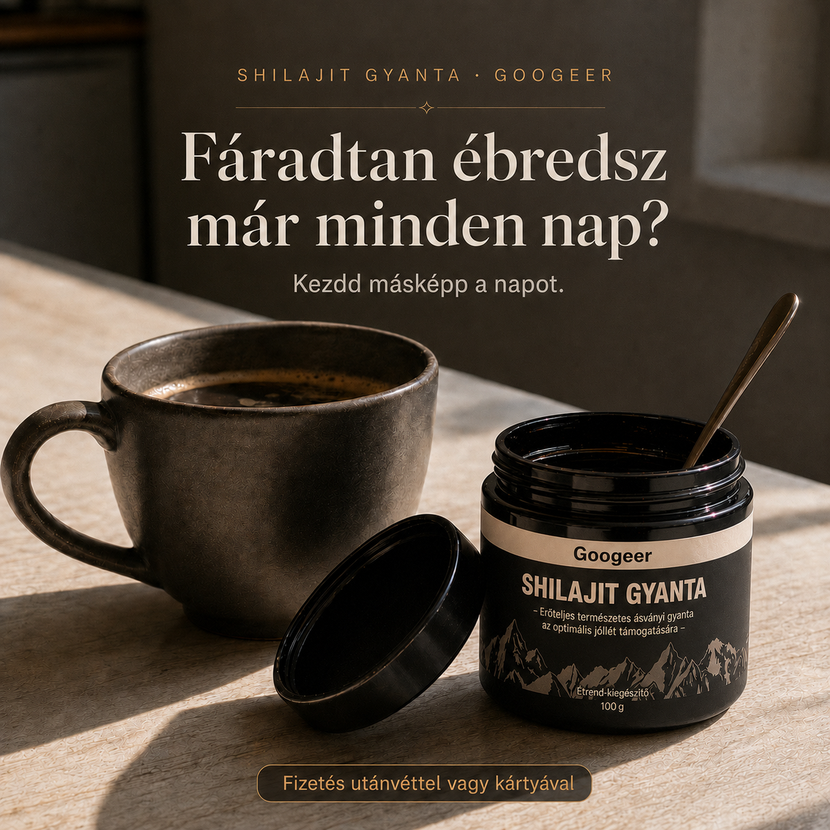 Tiszta Himalájai Shilajit Gyanta