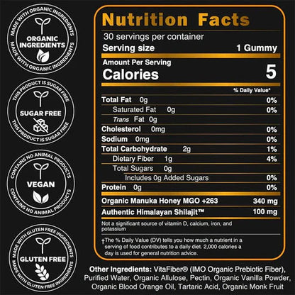 Himalájai Shilajit Gumivitamin – 30 db